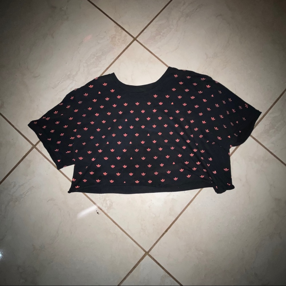 CROPPED ADIDAS PRINT T SHIRT
